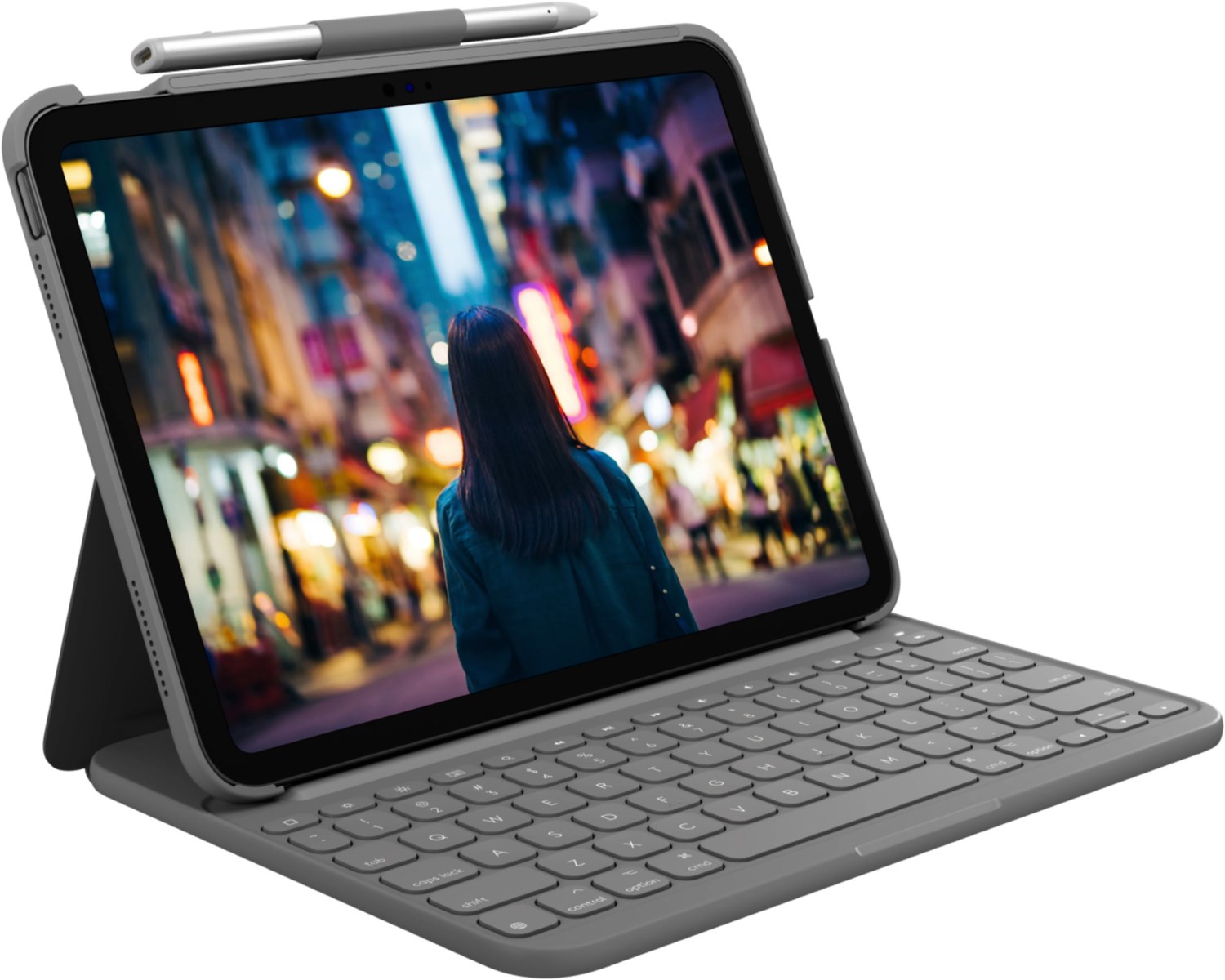 Slim Folio (DE) Tablet-Tastatur für iPad 10. Gen./iPad 11" (A16) oxford grey