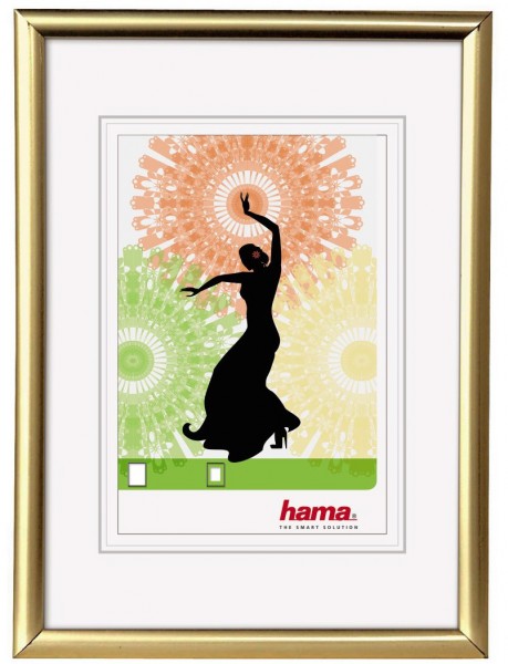 Kunststoffrahmen Madrid 13x18cm gold