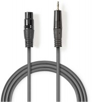 COTH15320GY10 XLR-Audiokabel (1m) XLR-3-Pol-Buchse>3,5-mm-Stecker grau