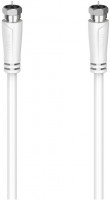 SAT-Anschlusskabel 90dB (1,5m) F-Stecker>F-Stecker weiss
