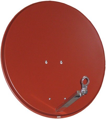 Ideal 75 Alu Satelliten-Reflektor dunkelrot