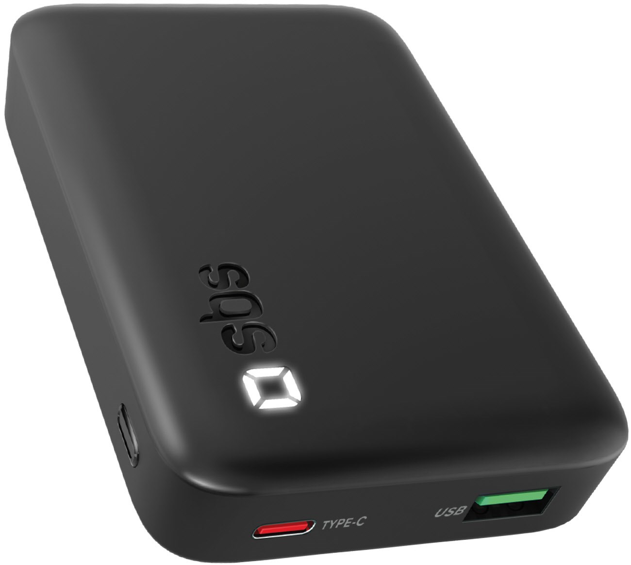 Pocket Size (20.000mAh) Powerbank schwarz