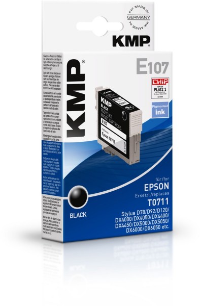 E107 (7,4ml) Tintenpatrone schwarz