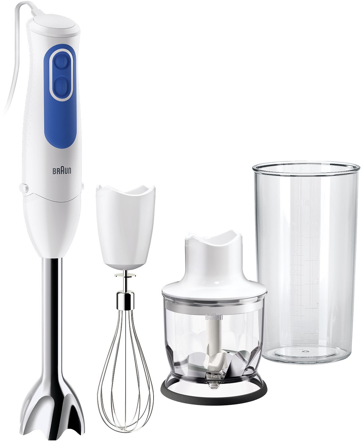 Braun MQ 3025 Spaghetti Multiquick 3 Stabmixer weiß/blau