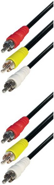 3 X C 2,0 m Cinchkabel