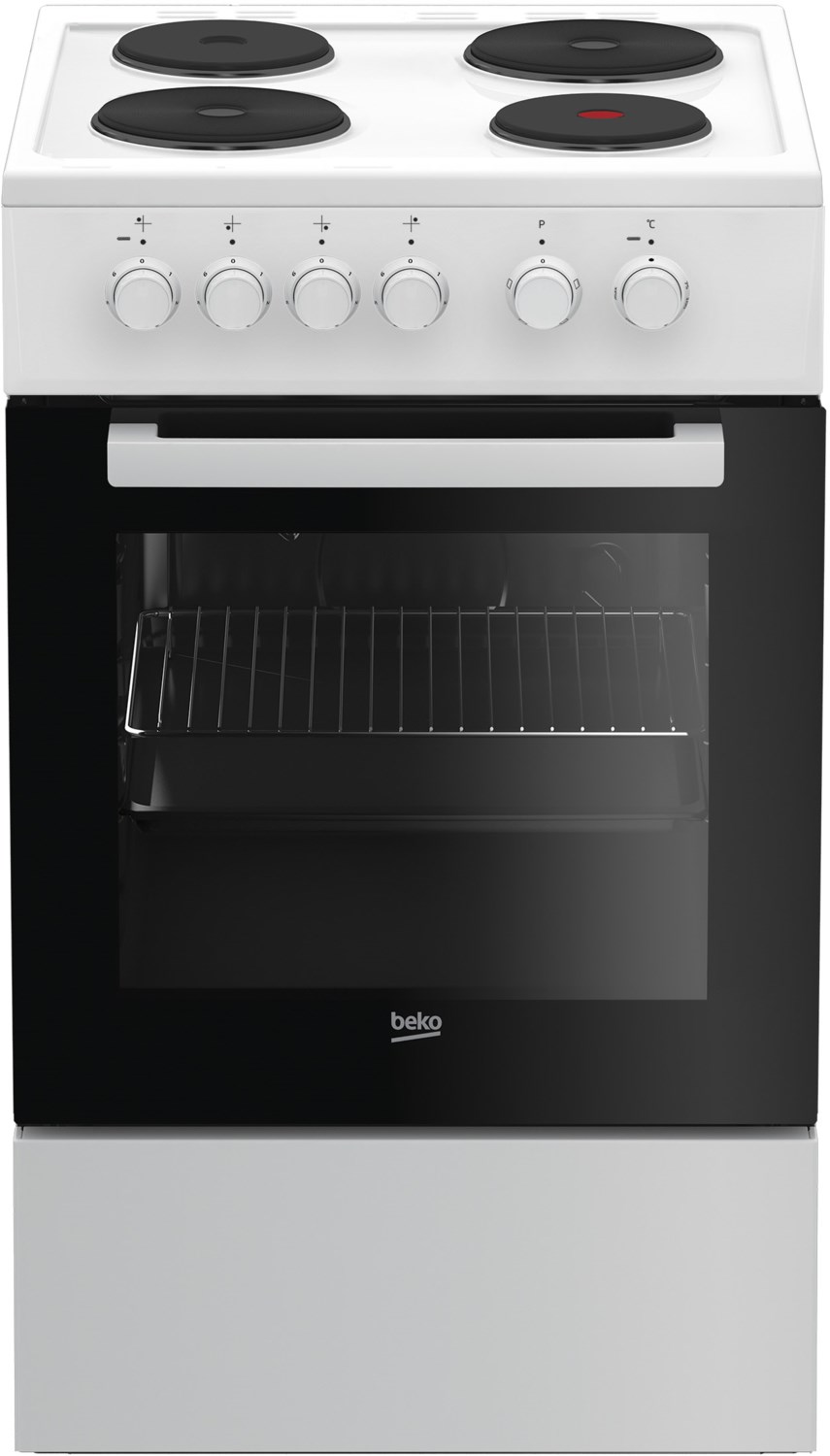 Beko b100 FSS 56000 GW Elektroherd mit Kochfeld weiß
