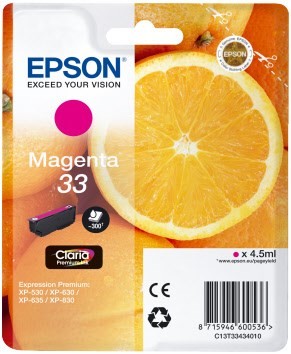 33 Claria Premium Tintenpatrone magenta
