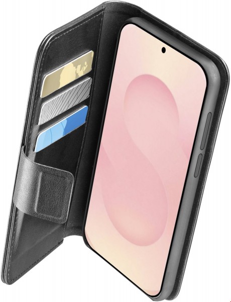 Book Agenda Handy-Klapptasche für Galaxy S25 Edge schwarz