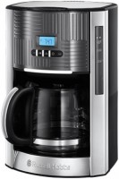 Geo Steel Digitale Glas-Kaffeemaschine Kaffeeautomat mit Timer edelstahl
