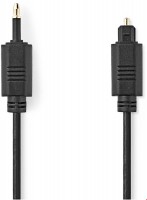 CAGL25100BK10 Opt. Audiokabel (1m) Toslink-Stecker>MiniToslink-Stecker schwarz