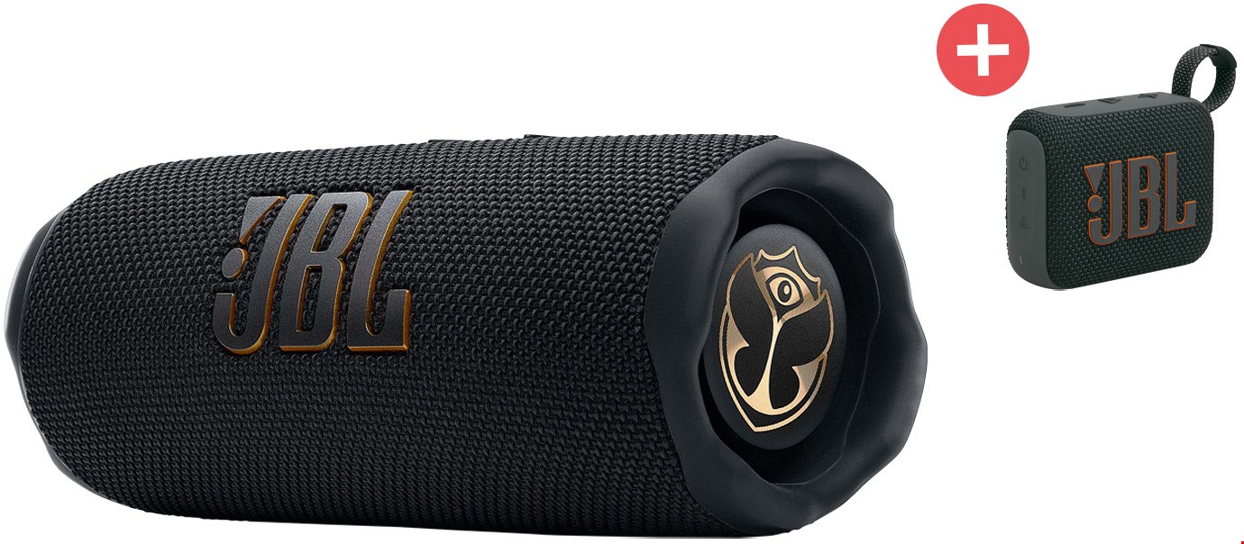 Image of JBL Flip 7 Tomorrowland Edition + Dein Geschenk JBL GO 4