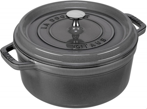 La Cocotte Rund (24cm) Graphit-grau