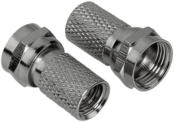 F-Stecker 6,5 mm schraubbar 2 Stück