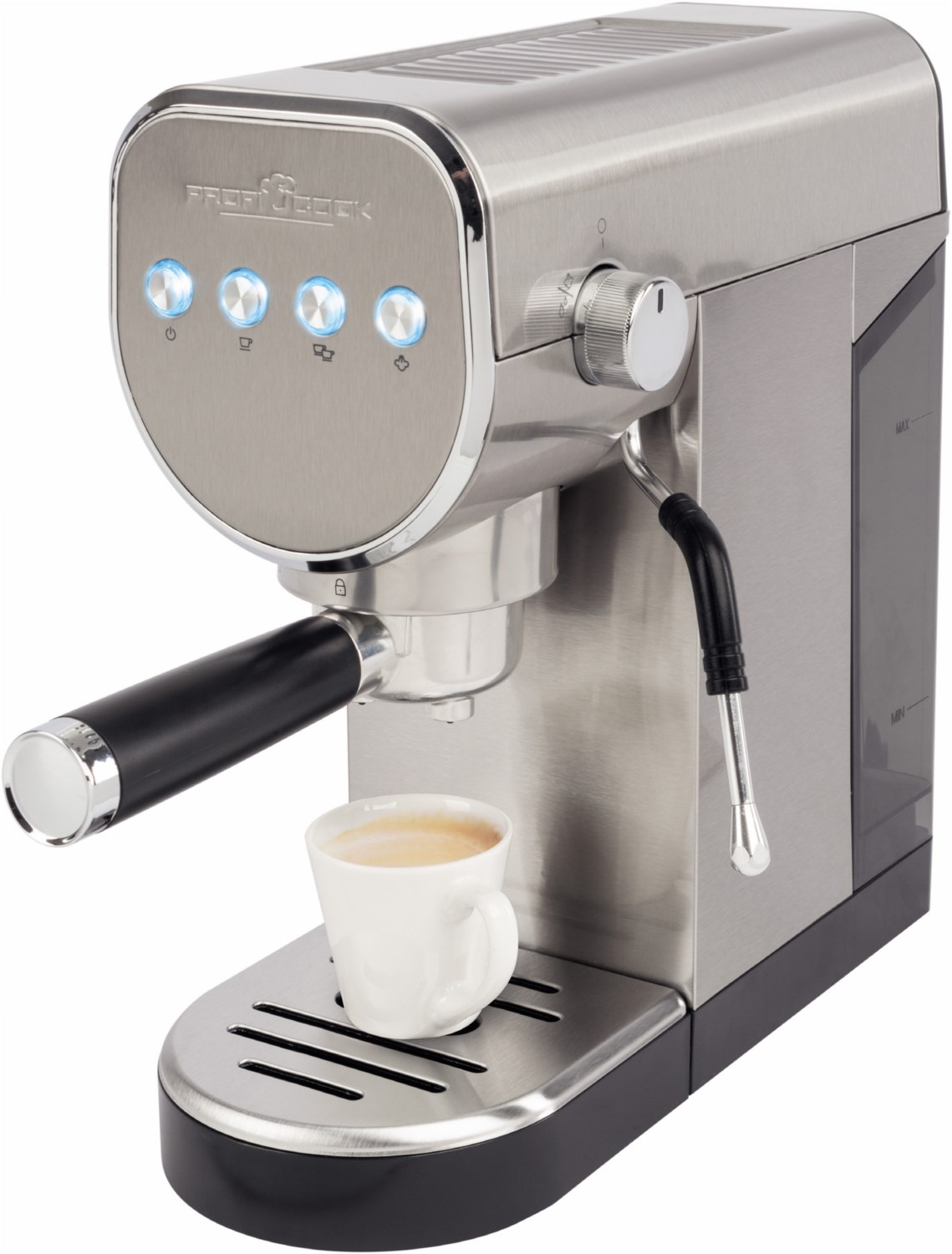 PC-ES/KA 1265 Siebträgermaschine edelstahl, 20 bar, 1 l
