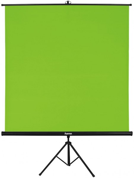 Green Screen mit Stativ (180x180cm) schwarz