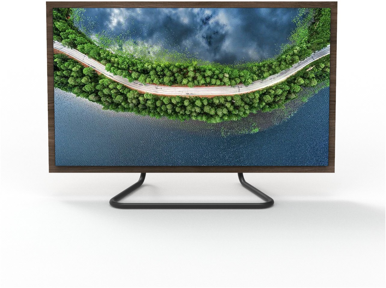 Tube GX21SP-55-BG-DP TV-Standfuß black/deep oak