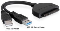 SATA 6Gb/s > USB 3.0-A Stecker Konverter schwarz