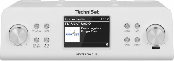 | weiß EURONICS IR Internetradio 21 DigitRadio TechniSat