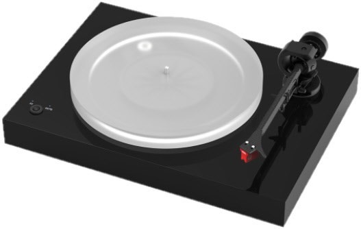 X2 B Plattenspieler inkl. Qunitet Red Tonabnehmer hochglanz schwarz