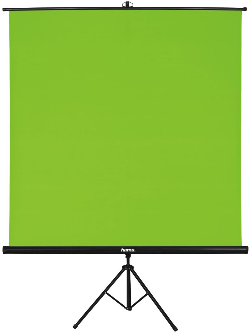 Green Screen mit Stativ (180x180cm) schwarz