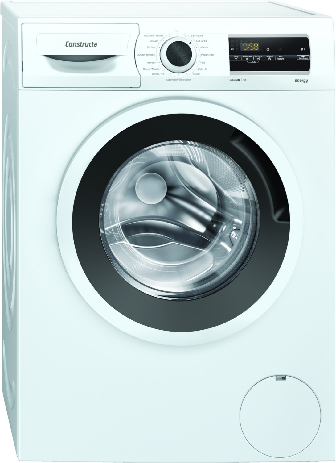 Constructa CWF14N11 Stand-Waschmaschine-Frontlader weiss, 7 kg, 1400 U ...