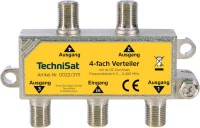 4-Wege Verteiler mit 4x DC-Durchlass silber