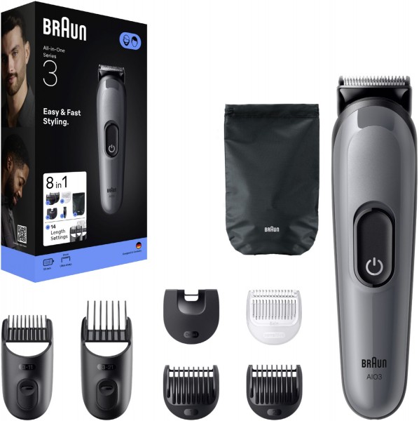 AIO3540 All-In-One Style Kit Bart-/Haarschneider moonstone grey