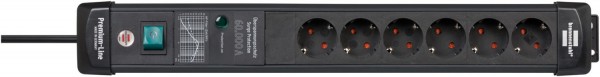 Steckdosenleiste 6-fach (5m) Premium-Line schwarz