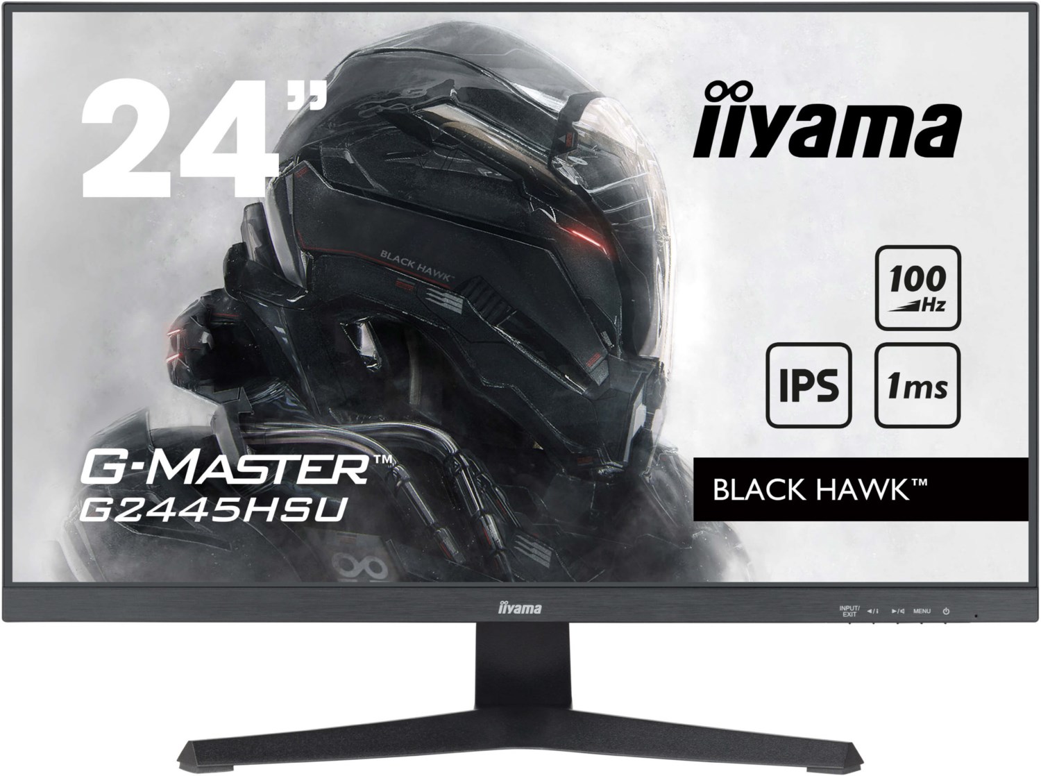 G-Master G2445HSU-B2 61 cm (24") Gaming Monitor mattschwarz, Widescreen Full HD (1920x1080), 1 ms Reaktionszeit