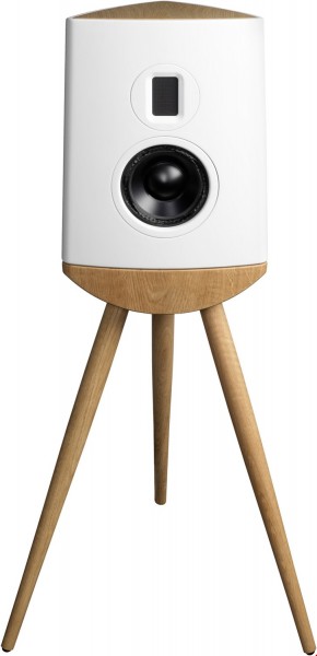 Cue-100 /Stück Stand-Lautsprecher weiß/eichenholz
