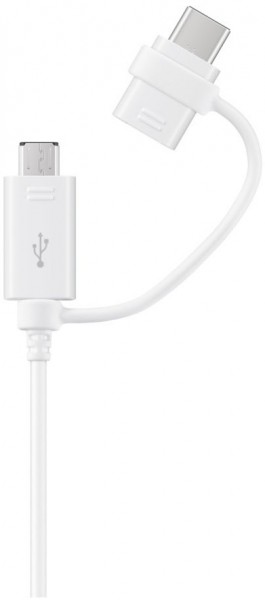 USB Combo K. Type-C &amp; Micro (1,5m) Kabel weiß