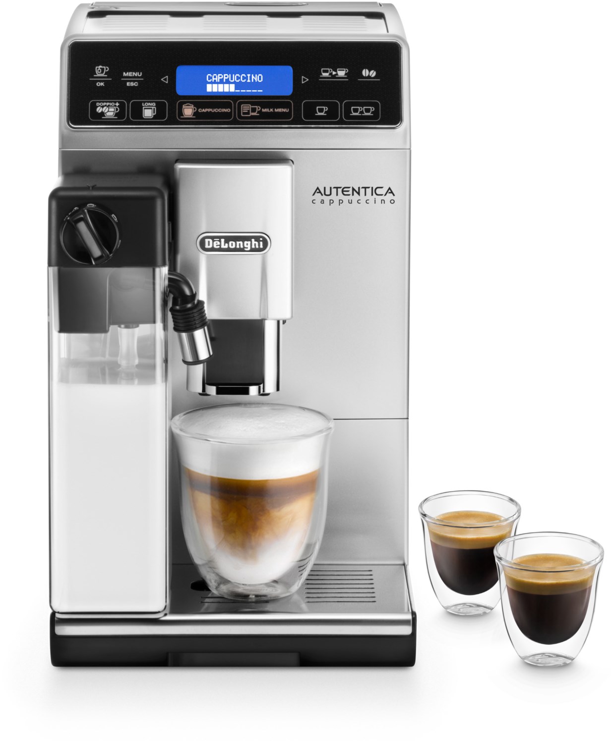 ETAM 29.660.SB Autentica Cappuccino Kaffee-Vollautomat silber/schwarz