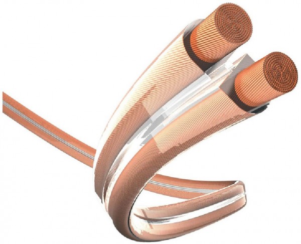 Premium Lautsprecherkabel (180m) transparent