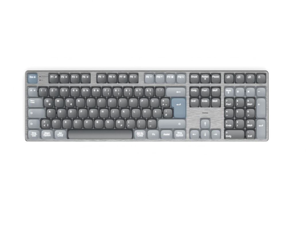 Image of Hama Multi-Device-Tastatur WK-800 Kabellos Mechanisch LED Schwarz