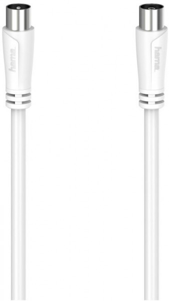 Antennen-Kabel 90 dB (15m) Koax-Stecker>Koax-Kupplung weiss