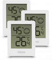 Cres Thermometer-/Hygrometer 3 Stk. für Innen weiß