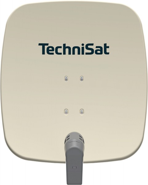 SATMAN 65 Plus Satellitenantenne inkl. UNYSAT-Quattro-Switch-LNB beige