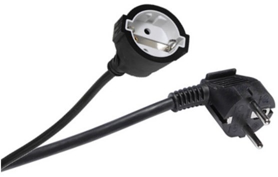 Vivanco Schukoverlängerung 1,5qmm (5m) schwarz | EURONICS