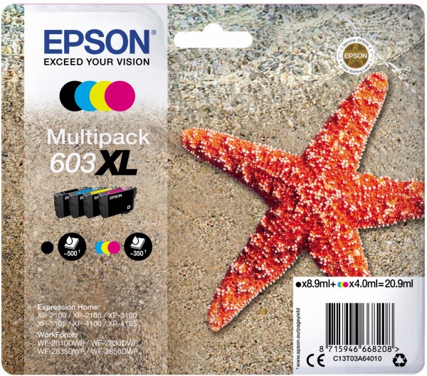 603XL Multipack (20,9ml) 4-farbig