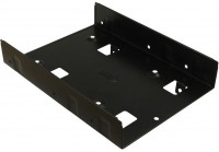 Einbaurahmen 3,5" > 2x 2,5" schwarz
