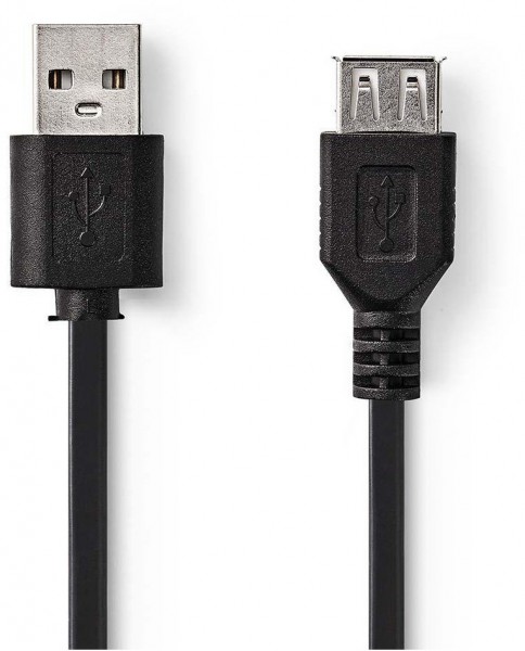 CCGP60010BK02 USB 2.0-Kabel (0,2m) schwarz A-Stecker>A-Buchse