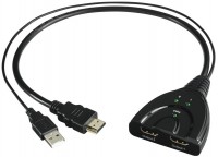 HDMI-Verteiler, 2-fach schwarz