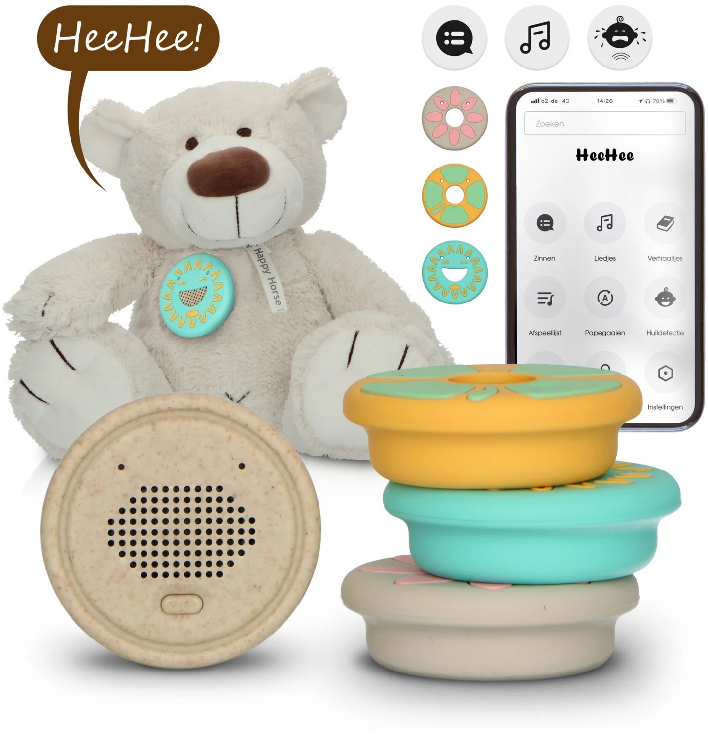 Image of HeeHee+ToyBear Babyfon beige