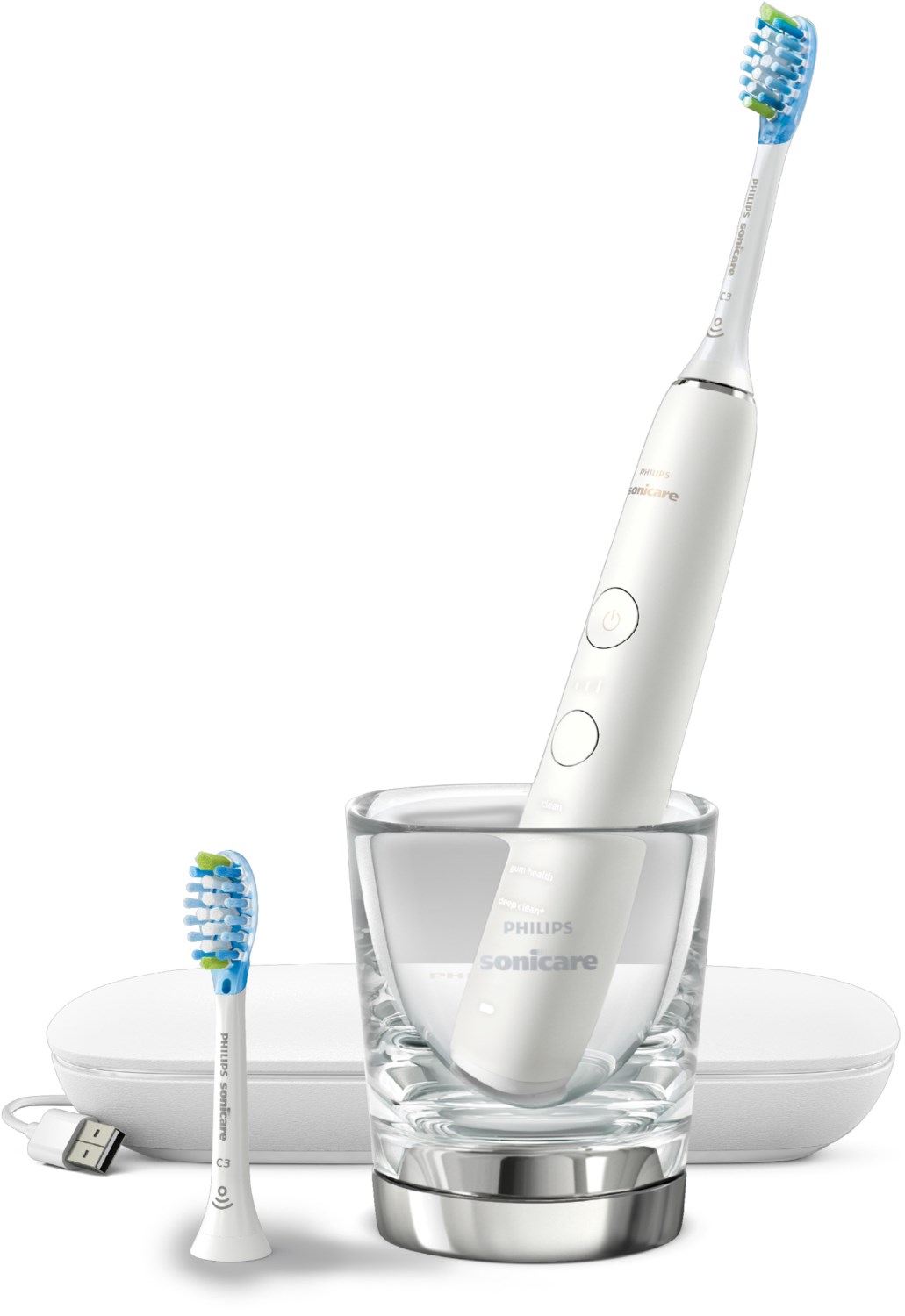 HX9913/17 DiamondClean Elektrische Zahnbürste weiß