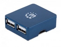 Micro USB 2.0 4-Port Hub blau
