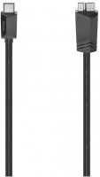 USB-C-Kabel USB 3.2 Gen1 (0,75m) USB-C-Stecker>Micro-USB-St. schwarz