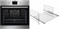 BO324P Einbaubackofen bestehend aus BPS335061M + TR1LV edelstahl/cleansteel, 72 l, Pizza-Stufe, schnelles Vorheizen, Heißluftgrill