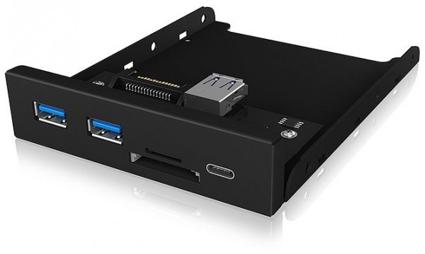 Frontpanel mit USB 3.0 Type-C schwarz