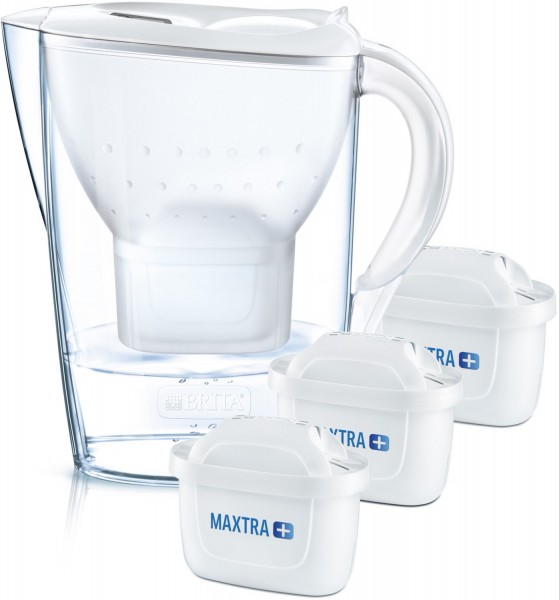 BRITA Wasserfilter-Kanne Marella weiß inkl. 3 MAXTRA+ 