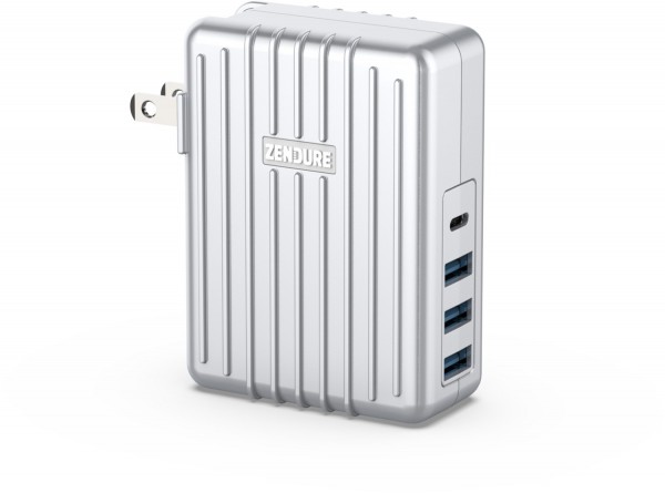 4-Port Ladegerät PD (45W) silber